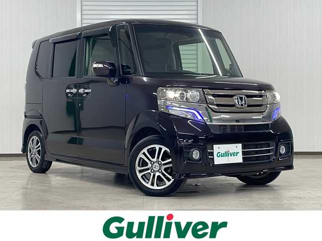 ホンダ Ｎ ＢＯＸ カスタム SSパッケージ 熊本県 2015(平27)年 8.1万km プレミアムベルベットパープル・パール イクリプスナビ/バックモニター/ALPINEフリップダウンモニター【TMX-RM3005】/シティブレーキアクティブシステム/両側パワースライドドア/ETC/横滑り抑制機能/ＥＣＯＮモード/ステアリングスイッチ/スマートキー/オートエアコン