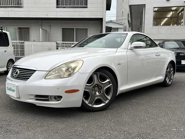 レクサス ＳＣ 430 宮崎県 2007(平19)年 15.5万km ホワイトパールクリスタルシャイン マークレビンソン/レザーシート　/純正ナビ　/ＥＴＣ　/クルーズコントロール　/ＨＩＤオートライト　/純正アルミホイール/純正フロアマット/パワーシート（D/N席）/デジタルインナーミラー（バックモニター）/電動オープン不良
