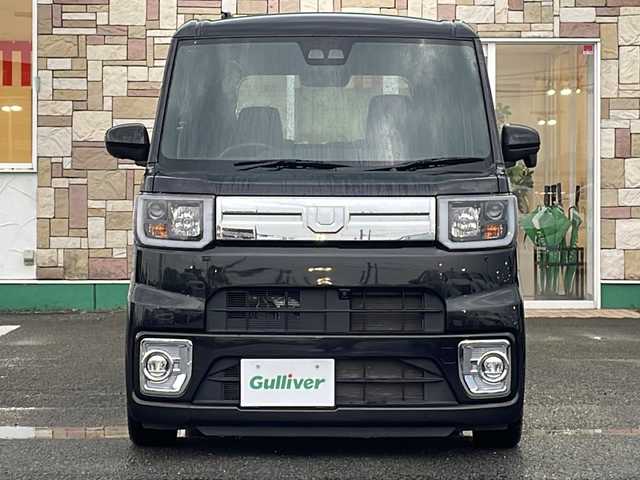 ダイハツ ウェイク G ターボVS SA Ⅲ 徳島県 2021(令3)年 1.8万km ブラックマイカメタリック 社外メモリナビ　MDV-D308BTW/(AM.FM.CD.DVD.TV.BT)/アイドリングストップ/プッシュスタート/両側パワースライドドア/ETC/スマートキー/アラウンドビュー/15インチ純正アルミホイール/衝突被害軽減ブレーキ/車高調