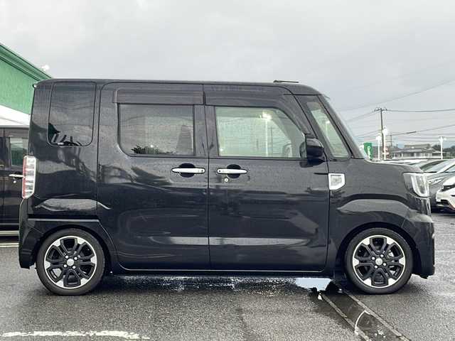 ダイハツ ウェイク G ターボVS SA Ⅲ 徳島県 2021(令3)年 1.8万km ブラックマイカメタリック 社外メモリナビ　MDV-D308BTW/(AM.FM.CD.DVD.TV.BT)/アイドリングストップ/プッシュスタート/両側パワースライドドア/ETC/スマートキー/アラウンドビュー/15インチ純正アルミホイール/衝突被害軽減ブレーキ/車高調