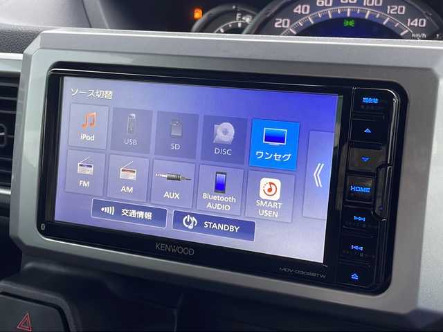ダイハツ ウェイク G ターボVS SA Ⅲ 徳島県 2021(令3)年 1.8万km ブラックマイカメタリック 社外メモリナビ　MDV-D308BTW/(AM.FM.CD.DVD.TV.BT)/アイドリングストップ/プッシュスタート/両側パワースライドドア/ETC/スマートキー/アラウンドビュー/15インチ純正アルミホイール/衝突被害軽減ブレーキ/車高調