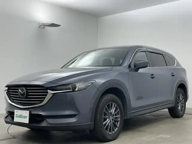 マツダ ＣＸ－８ XD スマートエディション 岡山県 2022(令4)年 4.6万km ポリメタルグレーM 純正１０．５インチメモリナビゲーション		/【フルセグ/Bluetooth/DVD/CarPlay】		/アラウンドビューモニター	/純正17inアルミホイール+サマータイヤ：装着				/レーダークルーズコントロール	/ブラインドスポットモニター	/ETC		/LEDヘッドライト（AUTO機能付き）			/横滑り防止機能		/衝突軽減システム		/車線逸脱防止システム		/純正ドライブレコーダー		/ステアリングリモコン				/プッシュスタート		/コーナーセンサー				/フロアマット			/スペアキー×１