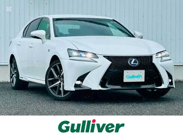 レクサス ＧＳ 300h Fスポーツ 熊本県 2017(平29)年 6.9万km ホワイトノーヴァガラスフレーク 純正メーカーSDナビDTV/・CD/DVD/BT/USB/SD/AUX/フルセグ/バックカメラ/ビルトインETC/本革シート/・メモリ付きパワーシート/・エアーシート/LEDヘッドライト/リアスポイラー/・オートライト/フォグ/ハンドルヒーター/ウィンカードアミラー/リアサンシェード/レクサスセーフティシステム＋/・プリクラッシュセーフティ/・レーンディパーチャーアラート/・アダプティブハイビームシステム/・レーダークルーズコントロール/マット/スマートキー