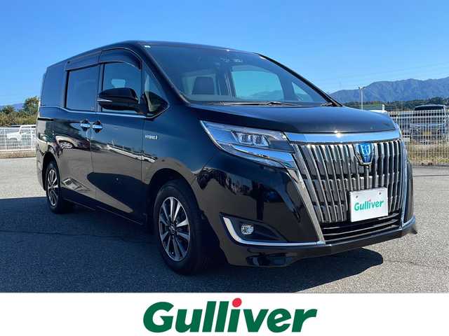 トヨタ エスクァイア ハイブリッド Gi 富山県 2017(平29)年 16万km ブラック 禁煙車/ワンオーナー/純正ナビ/フルセグＴＶ/ＣＤ・ＤＶＤ・ＢＴ/バックカメラ/クルーズコントロール/レーンキープアシスト/衝突軽減ブレーキ/純正フロアマット/シートヒーター/純正１５インチアルミホイール/ＥＴＣ/ドライブレコーダー/保証書・記録簿/取扱説明書