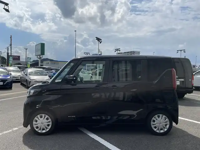日産 ルークス X 長崎県 2021(令3)年 6.4万km ブラック アラウンドビューモニター/両側パワースライドドア/社外メモリナビ/（DVD・BT・SD・CD・SD)/エマージェンシーブレーキ/ステアスイッチ/ETC/オートライト/レーンキープアシスト/スマートキー/クリアランスソナー/アイドリングストップ/スマートキー/スペアキー