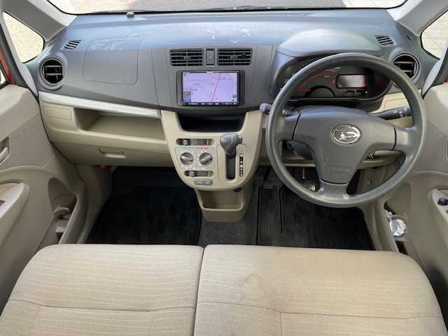 ダイハツ ムーヴ L スマートセレクション SA 茨城県 2014(平26)年 2.2万km ファイアークォーツレッドM ナビ　/-TV/AM/FM/電動格納ミラー　/アイドリングストップ　/ＳＩＢＩＬＬＡアルミホイール　/パワーウィンドウ　/パワーウィンドウ　/社外フロアマット　/横滑り防止装置　/エアバックＷ