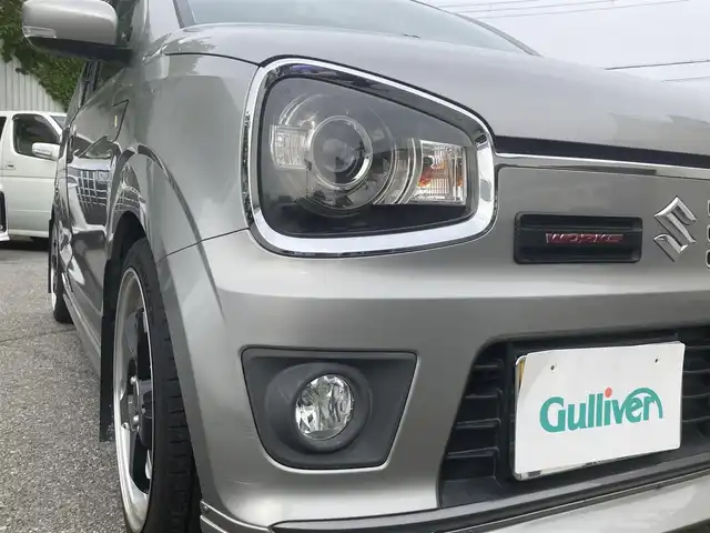 スズキ アルト ワークス 兵庫県 2016(平28)年 4.1万km シルバー 社外オーディオ/Bluetooth/CD/USB/FM/プッシュスタート/社外ステアリング/5速MT/オートゲージ ブースト計/電動格納ミラー/純正フロアマット/ドライブレコーダー前後/スマートキー/ロールバー/社外エアロ/社外アルミホイール/KYBサスペンション/Ignite VSD alpha 16V（点火コイル電圧ブースト）/GReddy インタークーラー/スポーツペダル/フォグランプ/ドアバイザー/取扱説明書/保証書/AAC/スマートキー×2