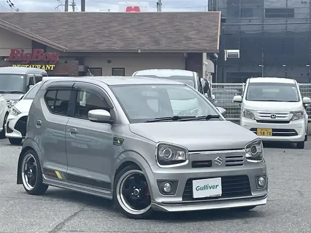 スズキ アルト ワークス 兵庫県 2016(平28)年 4.1万km シルバー 社外オーディオ/Bluetooth/CD/USB/FM/プッシュスタート/社外ステアリング/5速MT/オートゲージ ブースト計/電動格納ミラー/純正フロアマット/ドライブレコーダー前後/スマートキー/ロールバー/社外エアロ/社外アルミホイール/KYBサスペンション/Ignite VSD alpha 16V（点火コイル電圧ブースト）/GReddy インタークーラー/スポーツペダル/フォグランプ/ドアバイザー/取扱説明書/保証書/AAC/スマートキー×2