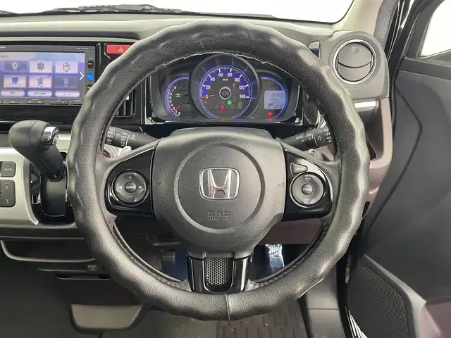 ホンダ Ｎ ＷＧＮ カスタム G ターボパッケージ 宮城県 2015(平27)年 5.8万km スマートブラック 純正ナビ/バックカメラ/ＥＴＣ/ハーフレザーシート/ＥＴＣ/ＨＩＤヘッドランプ/フォグランプ/ワンセグＴＶ/純正１４インチアルミ/スマートキー/フルオートエアコン/オートライト/ヒルスタートアシスト機能/パドルシフト/禁煙車