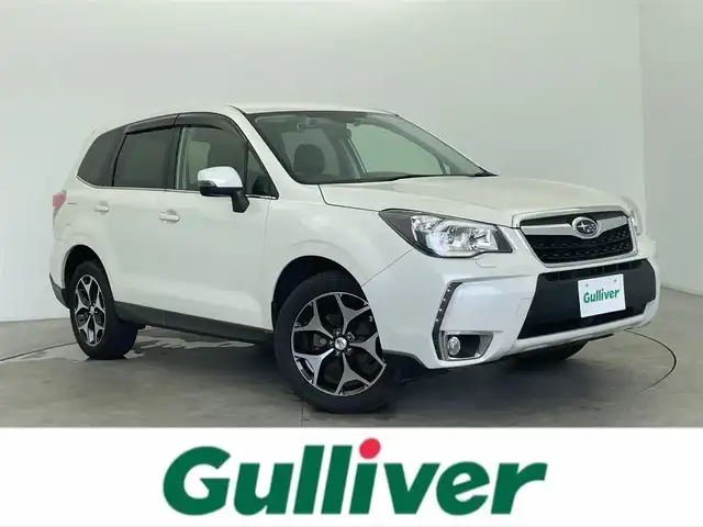 スバル フォレスター S－リミテッド 富山県 2015(平27)年 6.9万km クリスタルホワイトP 4WD/社外ナビ（AM/FM/CD/DVD/SD/USB/BT）/フルセグTV/衝突被害軽減ブレーキ/レーンキープアシスト/アダプティブクルーズコントロール/オートライト/電動リアゲート/ＥＴＣ　/ドライブレコーダー/パドルシフト　/ハーフレザーシート/前席席シートヒーター／パワーシート/純正18インチAW/純正フロアマット/プッシュスタート