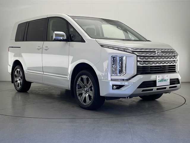 三菱 デリカＤ：５ G パワーパッケージ 宮崎県 2021(令3)年 5万km ウォームホワイトパール e-Assist/〇衝突被害軽減ブレーキシステム［FCM］/〇誤発進抑制機能（前進時）/〇車線逸脱警報システム［LDW］/〇オートマチックハイビーム［AHB］/〇レーダークルーズコントロールシステム［ACC］/純正10.1型SDナビ/フルセグTV/CD/DVD/Bluetooth/HDMI/マルチアラウンドモニター/両側パワースライドドア/電動サイドステップ/パワーバックドア/パワーシート/シートヒーター/レザー調シートカバー/LEDヘッドライト/純正18インチAW/ビルトインETC/アイドリングストップ/スマートキー×2/保証書