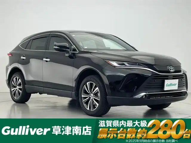 トヨタ ハリアー ハイブリッド G 滋賀県 2024(令6)年 3.3万km ブラック 純正メーカーナビ/バックカメラ/デジタルインナーミラー/ハーフレザーシート/パワーシート/パワーバックドア/オートマチックハイビーム/LEDヘッドライト/追従クルーズコントロール/純正１８AW/スマートキー/ビルトインETC