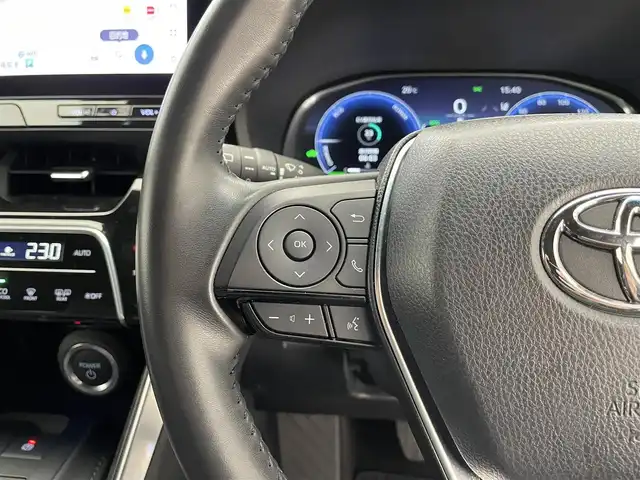 トヨタ ハリアー ハイブリッド G 滋賀県 2024(令6)年 3.3万km ブラック 純正メーカーナビ/バックカメラ/デジタルインナーミラー/ハーフレザーシート/パワーシート/パワーバックドア/オートマチックハイビーム/LEDヘッドライト/追従クルーズコントロール/純正１８AW/スマートキー/ビルトインETC