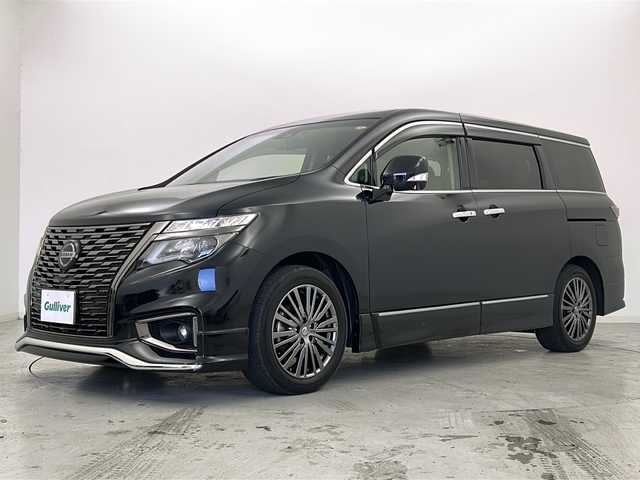 日産 エルグランド 250HWS S アーバンクロム 宮城県 2021(令3)年 4万km 黒 純正９インチナビ/ＣＤ／ＤＶＤ／Ｂｌｕｅｔｏｏｔｈ／ブルーレイ/バックカメラ/インテリジェントアラウンドビューモニター/ハーフレザーシート/３６０°セーフティアシスト/ＥＴＣ２．０/ナビ連動ドラレコ/両側パワースライドドア/エマージェンシーブレーキ/レーダークルーズコントロール