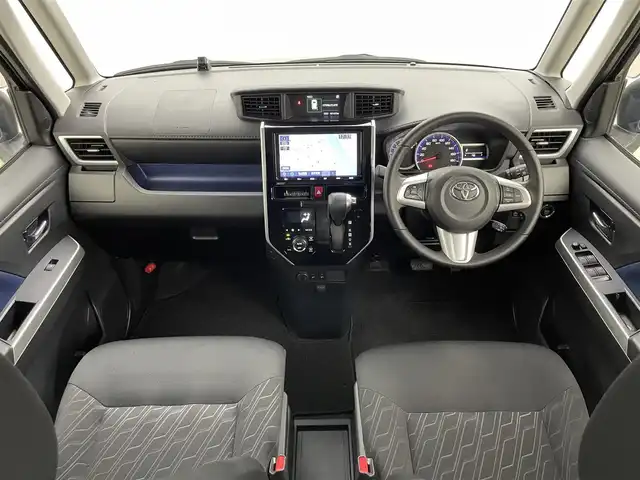 トヨタ タンク カスタムG－T 岡山県 2019(令1)年 4.9万km ブラックマイカメタリック 純正9インチナビ　NSZT-Y68T/地デジ/Bluetooth/DVD/CD/SD/バックカメラ/ビルトインETC2.0/両側パワースライドドア/LEDヘッドライト/スマートアシスト/クルーズコントロール/前後ドライブレコーダー/プッシュスタート /スマートキー/オートハイビーム /オートライト/ターボ/純正フロアマット/純正15インチアルミホイール/フォグランプ