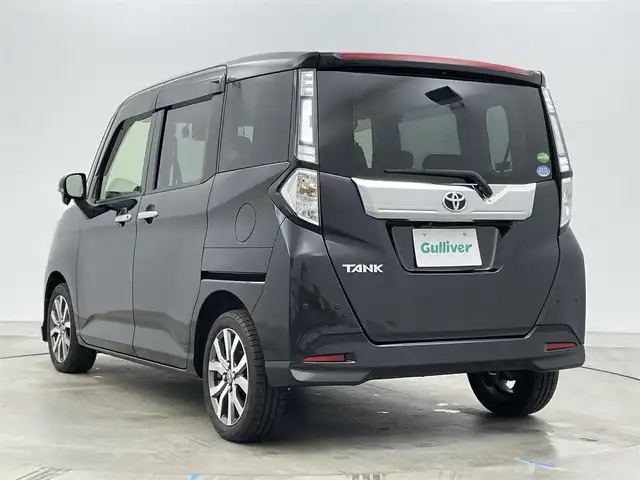 トヨタ タンク カスタムG－T 岡山県 2019(令1)年 4.9万km ブラックマイカメタリック 純正9インチナビ　NSZT-Y68T/地デジ/Bluetooth/DVD/CD/SD/バックカメラ/ビルトインETC2.0/両側パワースライドドア/LEDヘッドライト/スマートアシスト/クルーズコントロール/前後ドライブレコーダー/プッシュスタート /スマートキー/オートハイビーム /オートライト/ターボ/純正フロアマット/純正15インチアルミホイール/フォグランプ