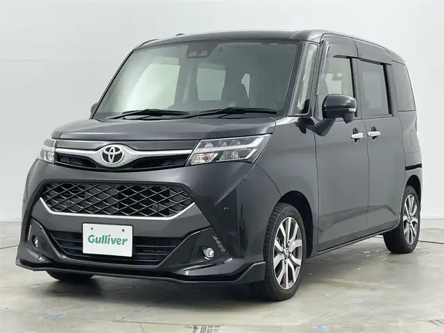トヨタ タンク カスタムG－T 岡山県 2019(令1)年 4.9万km ブラックマイカメタリック 純正9インチナビ　NSZT-Y68T/地デジ/Bluetooth/DVD/CD/SD/バックカメラ/ビルトインETC2.0/両側パワースライドドア/LEDヘッドライト/スマートアシスト/クルーズコントロール/前後ドライブレコーダー/プッシュスタート /スマートキー/オートハイビーム /オートライト/ターボ/純正フロアマット/純正15インチアルミホイール/フォグランプ