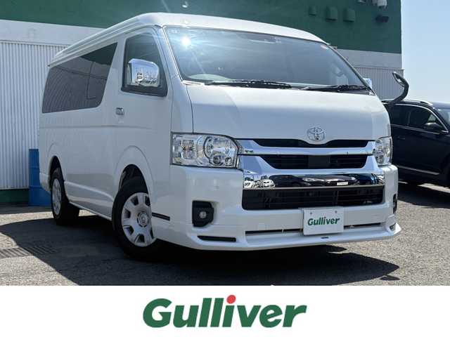 トヨタ ハイエース GL 徳島県 2023(令5)年 2.4万km ホワイトパールクリスタルシャイン モデリスタエアロ/純正ナビ【NSZT-W68T】/デジタルインナーミラー/衝突被害軽減システム/レーンキープアシスト/横滑り防止装置/オートマチックハイビーム/前後コーナーセンサー/ＥＴＣ/バックカメラ/ドライブレコーダー/プッシュスタート/スマートキー