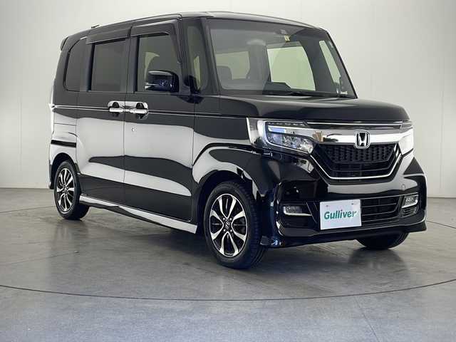 ホンダ Ｎ ＢＯＸ 2トン カスタム G L ホンダセンシング 宮崎県 2018(平30)年 6.6万km クリスタルブラックパール 禁煙車/ホンダセンシング/社外ナビTV/（AVN137M/CD/FMAM/ワンセグTV)/社外バックカメラ/純正LEDオートライト/純正LEDフォグ/純正14インチアルミ/純正エアロ/純正ルーフエンドスポイラー/純正フロアマット/左側電動スライドドア/アダプティブクルーズコントロール/レーンディパーチャーアラート/クリアランスソナー/ウインカードアミラー/オートエアコン（プラズマクラスター）/スマートキー/プッシュエンジンスタート/スマートキー/新車時保証書/取扱い説明書