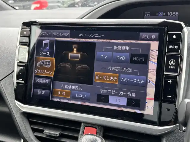 トヨタ ヴォクシー ZS 煌 大分県 2018(平30)年 7.7万km ブラック ・ＡＬＰＩＮＥナビ（ＣＤ．ＤＶＤ．ＳＤ．ＢＴ）　/・バックカメラ　/・フルセグテレビ　/・モデリスタエアロ　/・プリクラッシュセーフティ　/・レーンキープアシスト　/・クルーズコントロール　/・両側パワースライドドア　/・ＥＴＣ