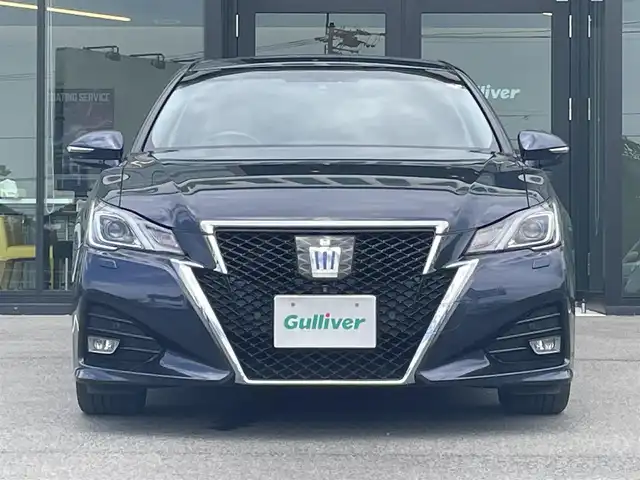 トヨタ クラウン ハイブリッド アスリートG 愛媛県 2016(平28)年 5.3万km ダークブルーマイカメタリック 【ジャパンカラーセレクションパッケージ:群青】/メーカーナビ・フルセグＴＶ　/サンルーフ　/茶レザーシート　/エアシート/シートヒーター/レーダークルーズコントロール/クリアランスソナー/ブラインドスポットモニター/ハンドルヒーター　/バックカメラ　/パワーシート（運転席メモリー付）/ドライブレコーダー　/純正ＥＴＣ２．０　/ＬＥＤオートライト　/ＢＳＭ/スマートキー2本/カードキー/保証書