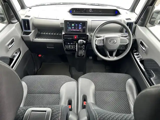 ダイハツ タント カスタム RS 和歌山県 2020(令2)年 6万km ブラックマイカメタリック 社外７インチナビ/純正フリップダウンモニター/フルセグTV/バックカメラ/（BT/CD/DVD)/衝突軽減ブレーキ/前後コーナーセンサー/レーンキープ/横滑り防止/両側パワースライドドア/ビルトインETC/後席サンシェード/純正ラバーマット/LEDヘッドライト/フォグランプ/オートライト/オートマチックハイビーム