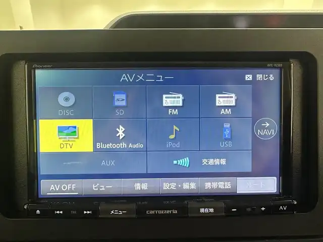 ダイハツ タント X 兵庫県 2023(令5)年 5.4万km アイスグリーン 社外メモリナビ(CD/DVD/SD/Bluetooth/フルセグ)/バックカメラ/前後コーナーセンサー/片側パワースライドドア/シートヒーター/LEDヘッドライト/社外フロアマット/ETC/ヘッドライトレベライザー/アイドリングストップ