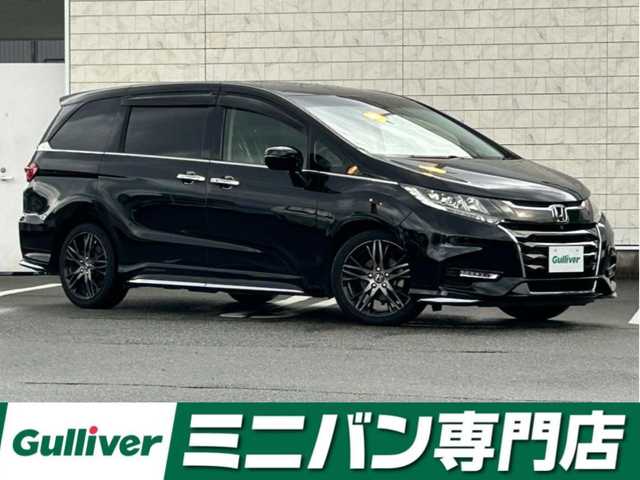 ホンダ オデッセイ アブソルート ホンダセンシング 福岡県 2018(平30)年 6.3万km クリスタルブラックパール 純正9型SDナビ（CD/DVD/フルセグ/BT)ホンダセンシングアラウンドビューモニター両側パワースライドドアアダブティプクルーズコントロールハーフレザーシートD席シートヒーターLEDヘッドライトオートライトプッシュスタートETC