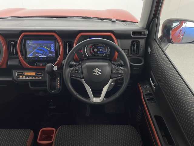 スズキ ハスラー HYBRID X ターボ 宮崎県 2020(令2)年 3.9万km バーミリオンオレンジ/ガンメタリック2トーン 純正メモリーナビ/ CD DVD フルセグTV BTオーディオ/レーダークルーズコントロール/パドルシフト/シートヒーター/コーナーセンサー/衝突軽減ブレーキサポート/オートLEDヘッドライト/LEDフォグライト/ステアリングリモコン/電動格納ミラー/スマートキー