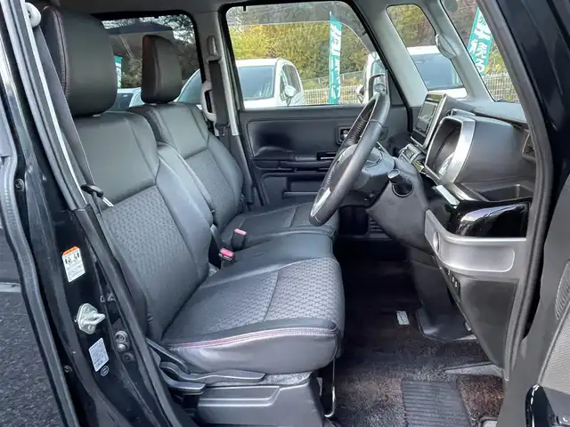 スズキ スペーシア カスタム HYBRID XS 埼玉県 2018(平30)年 8.5万km ブルーイッシュブラックパール3 社外ナビTV/バックカメラ/Fドラレコ/ビルトインETC/ハーフレザーシート/シートヒーター/両側パワースライドドア/天井サーキュレーター/LEDヘッドライト/リアクリアランスソナー/プッシュスタート/スマートキー/保証書付整備手帳/取扱説明書