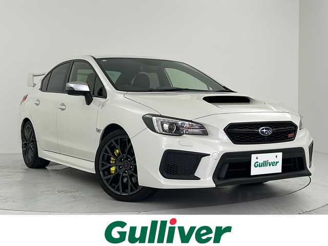スバル ＷＲＸ ＳＴＩ STI タイプS 大阪府 2018(平30)年 5.9万km クリスタルホワイトP clarionナビ（GCV877D）/（AM/FM/BT/CD/DVD/フルセグTV）/リアビークルディテクション/フロントビューモニター/サイドビューモニター/ハイビームアシスト/前席シートヒーター/運転席パワーシート/純正フロアマット/純正19インチアルミホイール/デュアルエアコン/ETC/バックカメラ（サイド、フロント）