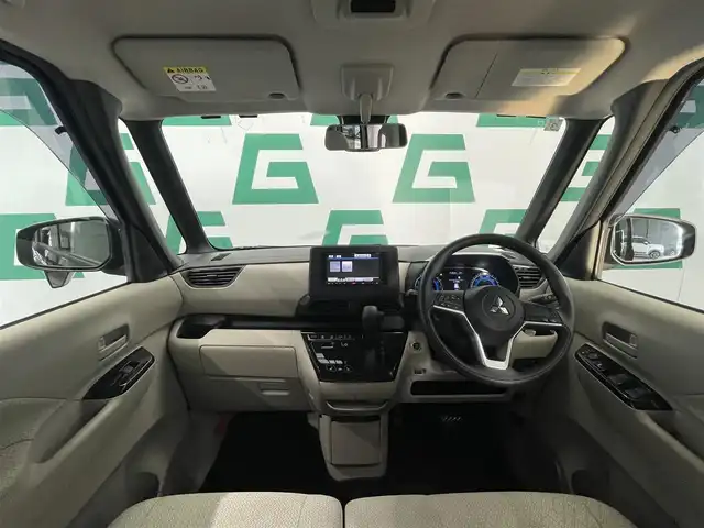三菱 ｅＫスペース G 鹿児島県 2020(令2)年 3.2万km アメジストブラック 禁煙車/社外ナビ/フルセグTV/ＤＶＤ再生機能/片側パワースライドドア/前席シートヒーター/アイドリングストップ/車線逸脱警報装置/衝突軽減ブレーキ/スマートキー/プッシュスタート/横滑り防止装置