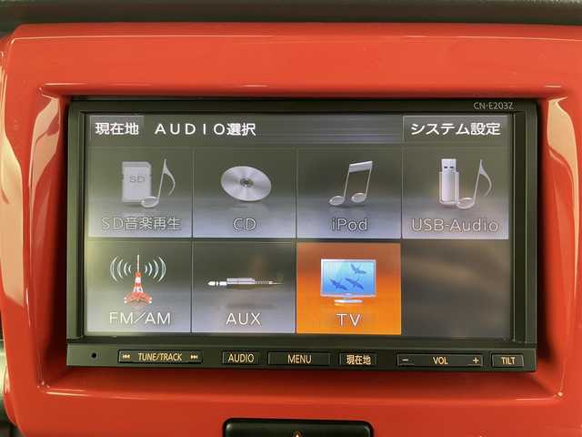 スズキ ハスラー Jスタイル 鳥取県 2015(平27)年 3.8万km フェニックスレッドパール/ホワイト2トーンルーフ 社外ナビ(CN-E203Z)/ワンセグTV/FM/AM/CD/シートヒーター/スマートキー/純正フロアマット/横滑り防止装置/盗難防止装置/オートマチックハイビーム/レーダーブレーキサポート/フォグランプ
