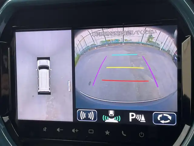 スズキ ハスラー HYBRID X ターボ 東京都 2020(令2)年 2.4万km デニムブルー ガンメタリック 2トーン 純正ナビ/全方位モニター/デュアルカメラブレーキサポート/車線逸脱警報機能/パーキングソナー/シートヒーター/アダプティブクルーズ/横滑り防止措置/アイドリングストップ/ＥＴＣ/ドライブレコーダー