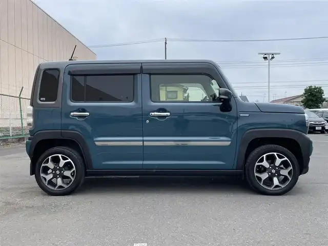 スズキ ハスラー HYBRID X ターボ 東京都 2020(令2)年 2.4万km デニムブルー ガンメタリック 2トーン 純正ナビ/全方位モニター/デュアルカメラブレーキサポート/車線逸脱警報機能/パーキングソナー/シートヒーター/アダプティブクルーズ/横滑り防止措置/アイドリングストップ/ＥＴＣ/ドライブレコーダー