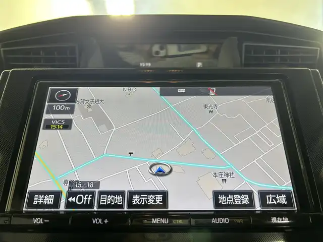 トヨタ ルーミー G S 佐賀県 2017(平29)年 4.9万km ブラックマイカメタリック 純正9インチナビ＜Bluetooth機能有＞/純正フリップダウンモニター/両側パワースライドドア/バックカメラ/LEDヘッドライト/スマートアシスト/クルーズコントロール/スマートキー/スペアキー/ETC/フロアマット/保証書/取扱説明書