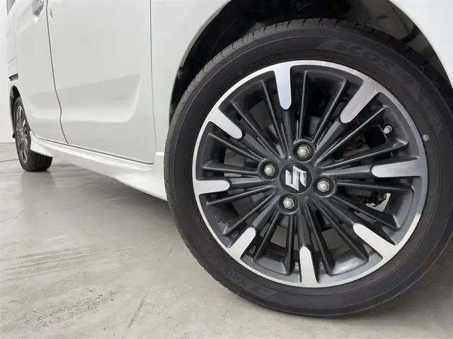 スズキ スペーシア カスタム HYBRID XS ターボ 福岡県 2018(平30)年 9.7万km ピュアホワイトパール/ブラック2トーン 社外ナビ（ＢＴ，フルセグＴＶ）　/バックカメラ　/ＥＴＣ/前後ドラレコ　/クルーズコントロール　/コーナーセンサー　/衝突軽減ブレーキ　/レーンキープ　/パドルシフト　/両側電動スライドドア　/シートヒーター　/ＬＥＤ