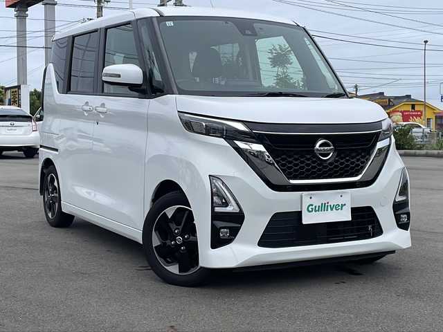 日産 ルークス HWS X プロパイロットED 山口県 2021(令3)年 4.3万km ホワイトパール ワンオーナー/車検R8年11月/純正9型ナビ(MM321D-L)/・Bluetooth/AM/FM/CD/DVD/フルセグ/バックカメラ/アラウンドビューモニター/両側パワースライドドア/ハンズフリーオートスライドドア/プロパイロット/先進安全装備/インテリジェントエマージェンシーブレーキ/踏み間違え防止アシスト/車線逸脱防止支援システム/ふらつき警報/標識認識機能/ハイビームアシスト/LEDオートヘッドライト/後席サーキュレーター/プッシュスタート/スマートキー/禁煙車