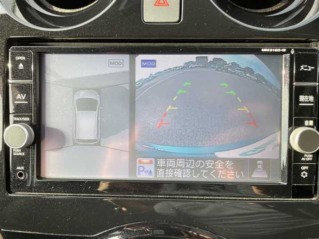 日産 ノート e－パワー メダリスト 熊本県 2018(平30)年 4.1万km シャイニングブルー 純正SDナビ/・AM/FM/CD/DVD/SD/BT/フルセグTV/・全周囲カメラ/エマージェンシーブレーキ/車線逸脱警報/コーナーセンサー/アダプティブクルーズコントロール/インテリジェントルームミラー/ステアリングリモコン/ＥＴＣ/前方ドライブレコーダー/ハーフレザーシート/ＬＥＤヘッドライト/オートライト/フォグランプ/電格ミラー/スマートキー/プッシュスタート/純正フロアマット/純正ドアバイザー/純正アルミホイール