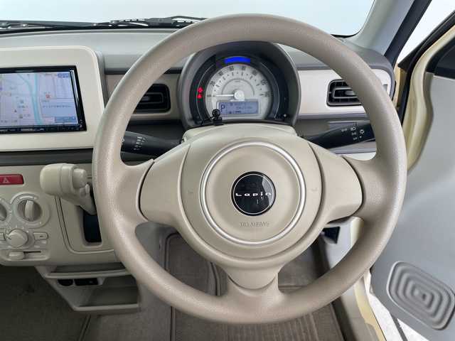 スズキ ラパン L 愛知県 2016(平28)年 6万km シフォンアイボリーM SDナビ/シートヒーター/ETC/衝突軽減システム/純正フロアマット/アイドリングストップ/横滑り防止装置/スマートキー/プッシュスタート