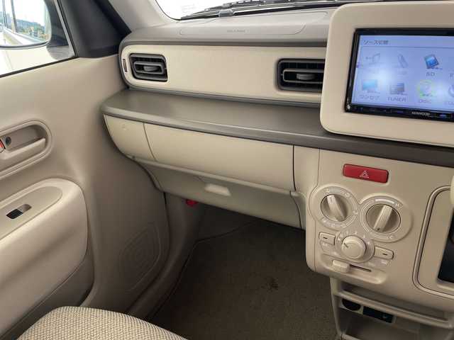 スズキ ラパン L 愛知県 2016(平28)年 6万km シフォンアイボリーM SDナビ/シートヒーター/ETC/衝突軽減システム/純正フロアマット/アイドリングストップ/横滑り防止装置/スマートキー/プッシュスタート