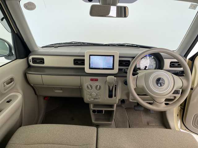 スズキ ラパン L 愛知県 2016(平28)年 6万km シフォンアイボリーM SDナビ/シートヒーター/ETC/衝突軽減システム/純正フロアマット/アイドリングストップ/横滑り防止装置/スマートキー/プッシュスタート