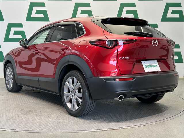 マツダ ＣＸ－３０ 20S Lパッケージ 鹿児島県 2022(令4)年 2.3万km ソウルレッドクリスタルM ETC/バックカメラ/トラクションコントロール/360°セーフティーパッケージ・Pセンター/ドライブレコーダー/スピードアラート/リア/ルーフスポイラ―/リアワイパー/前席シートベルトプリテンショナー/前席シートベルトフォースリミッター/後席３点式シートベルト/サイドインパクトバー/ブレーキアシスト/EBD（電子制動力配分装置）/盗難防止システム/ステアリングテレスコピック機構/ステアリングチルト機構/クルーズコントロール/運転席パワーシート