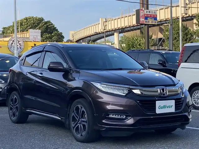 ホンダ ヴェゼル ハイブリッド Z ホンダセンシング 千葉県 2018(平30)年 3.6万km オーロラアメジストメタリック 純正８インチナビ/(フルセグ/BT/DVD/USB)/ETC/ホンダセンシング /レーダークルーズ/レーンキープアシスト/パドルシフト/電動パーキングブレーキ/オートホールド機能/ハーフレザーシート/シートヒーター/LEDヘッドライト/スマートキー２本/純正フロアマット