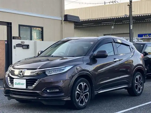 ホンダ ヴェゼル ハイブリッド Z ホンダセンシング 千葉県 2018(平30)年 3.6万km オーロラアメジストメタリック 純正８インチナビ/(フルセグ/BT/DVD/USB)/ETC/ホンダセンシング /レーダークルーズ/レーンキープアシスト/パドルシフト/電動パーキングブレーキ/オートホールド機能/ハーフレザーシート/シートヒーター/LEDヘッドライト/スマートキー２本/純正フロアマット