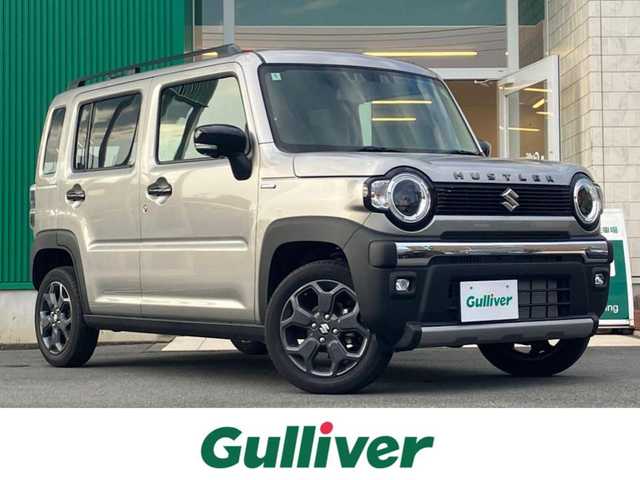 スズキ ハスラー タフワイルド 静岡県 2024(令6)年 0.1万km スチールシルバーM エンジンスタートボタン/パワーステアリング/パワーウィンドウ/アイドリングストップ/スマートキー/スペアキー１本/オートエアコン/クルーズコントロール/USB入力端子/純正９インチナビ（CD/BT/フルセグ）/D席N席シートヒーター/ルーフレール/純正アルミホイール/ABS/横滑り防止装置/コーナーセンサー/レーンキープアシスト/オートライト/オートマチックハイビーム/LEDヘッドライト/W+サイドエアバック/衝突軽減システム