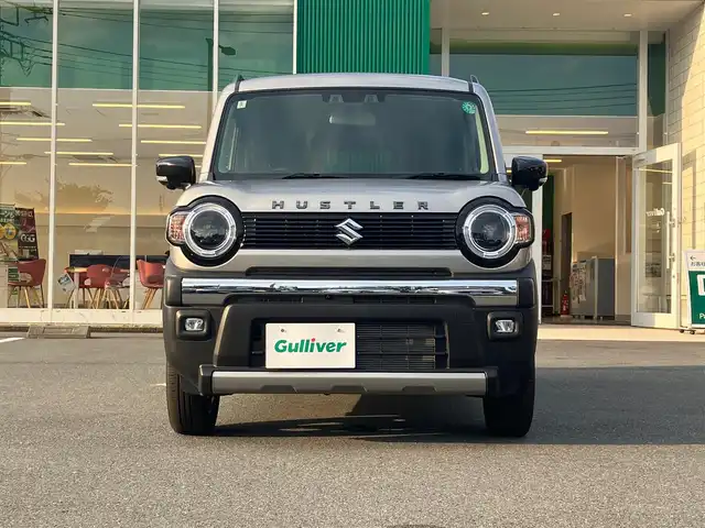 スズキ ハスラー タフワイルド 静岡県 2024(令6)年 0.1万km スチールシルバーM エンジンスタートボタン/パワーステアリング/パワーウィンドウ/アイドリングストップ/スマートキー/スペアキー１本/オートエアコン/クルーズコントロール/USB入力端子/純正９インチナビ（CD/BT/フルセグ）/D席N席シートヒーター/ルーフレール/純正アルミホイール/ABS/横滑り防止装置/コーナーセンサー/レーンキープアシスト/オートライト/オートマチックハイビーム/LEDヘッドライト/W+サイドエアバック/衝突軽減システム