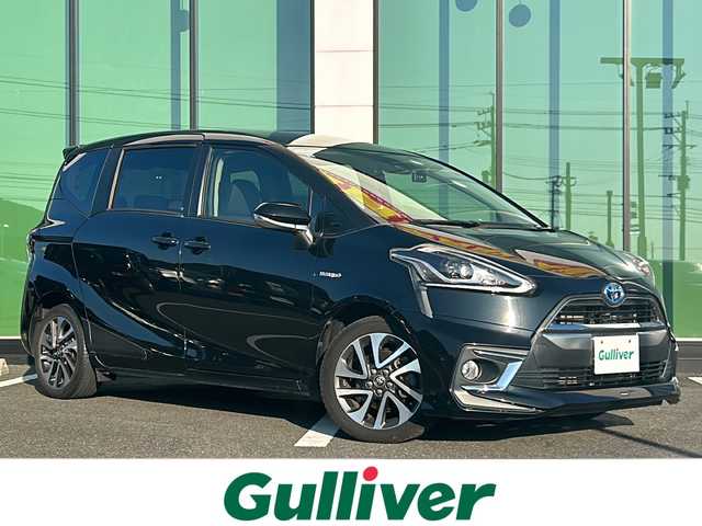 トヨタ シエンタ ハイブリッド G 福岡県 2015(平27)年 7.6万km ブラックマイカ モデリスタエアロパーツ/純正オプション１６インチアルミホイル/純正ナビ　フルセグ　Bluetoothオーディオ NSZT-W64/純正バックカメラ/両側パワースライドドア/スマートキー/プッシュスタートエンジン/シートヒーター/オートライト/オートハイビーム/前後ドライブレコーダー　ZDR025/純正フロアマット/ETC