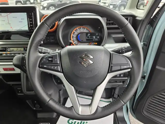 スズキ スペーシア ギア HYBRID XZ 鹿児島県 2020(令2)年 6.2万km オフブルーメタリック/ガンメタリック2トーンルーフ 両側パワースライドドア　/ヘッドアップディスプレイ　/ビルトインＥＴＣ　/全方位モニター　/デュアルカメラブレーキサポート　/後退時ブレーキサポート　/Ｄ＋Ｎ席シートヒーター　/Ｂｌｕｅｔｏｏｔｈオーディオ/後方コーナーセンサー/レーンキープアシスト/横滑り防止装置/プッシュスタート/スマートキー/衝突被害軽減システム/LEDヘッドライト/ワンオーナー