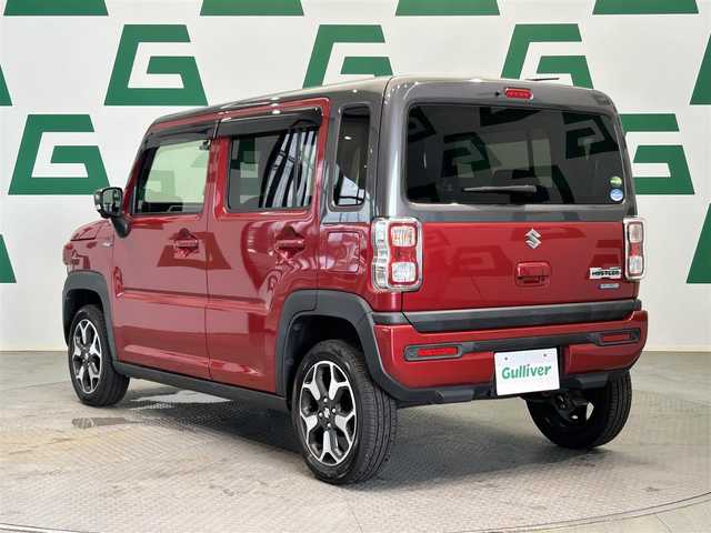スズキ ハスラー HYBRID X ターボ 鹿児島県 2020(令2)年 4.1万km フェニックスレッドパール/ガンメタリック2トーンルーフ スズキセーフティサポート/全方位モニター/バックカメラ/マイルドハイブリッド/アイドリングストップ/純正メモリナビ/（CD/DVD/フルセグ/Bluetooth/スマホ連携/SD）/社外前方ドライブレコーダー【DRV518S】/革巻きステアリング/ステアリングリモコン/パドルシフト/前席シートヒーター/電動格納ドアミラー/純正LEDヘッドライト/フロントフォグランプ/オートライト/純正フロアマット/純正15インチアルミ